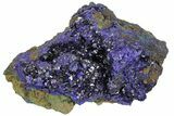 Sparkling Azurite Crystals with Malachite - Laos #170025-1